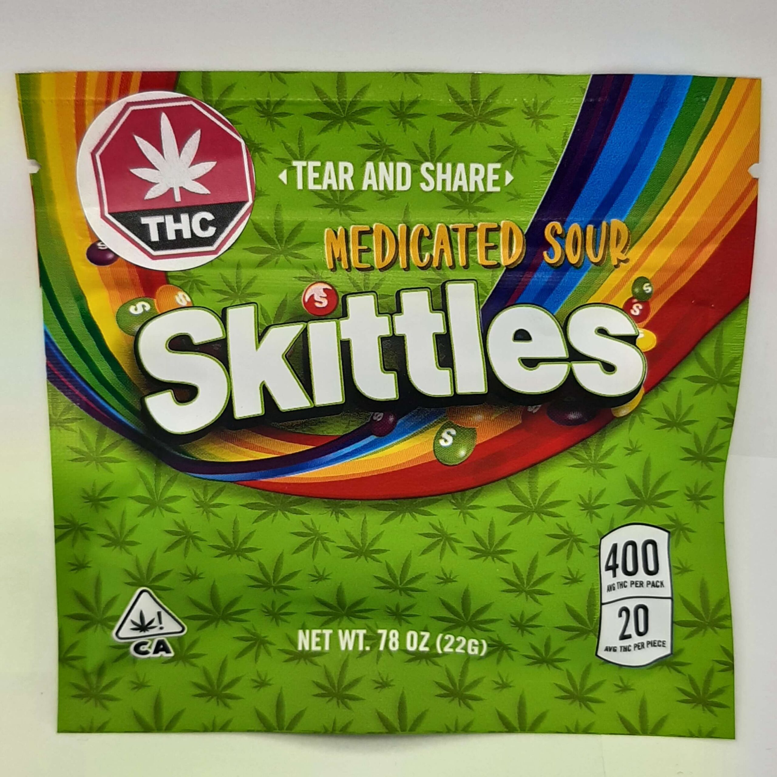 Medicated Sour Ski**les 400MG THC (20x20MG)