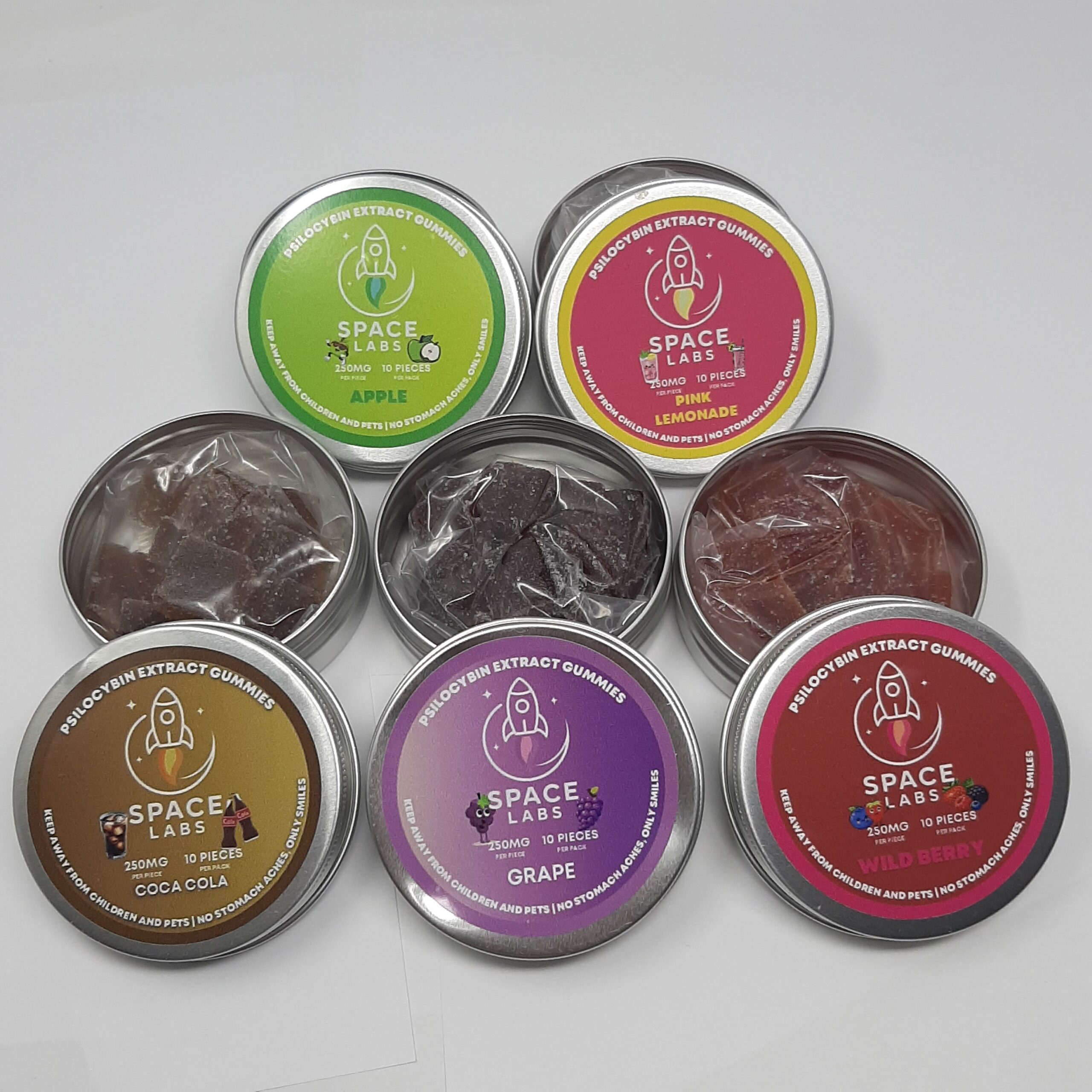 Spacelabs Psilocybin Extract Gummies 10X250MG - Multiple Flavours Available!