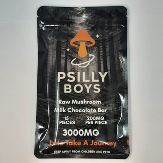 Psilly Boys Raw Mushroom Bar 3000MG - Milk Chocolate